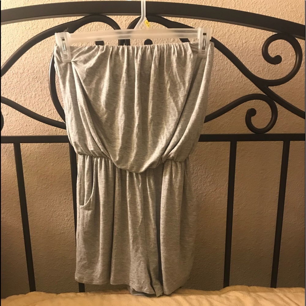 Silence + Noise Strapless Romper